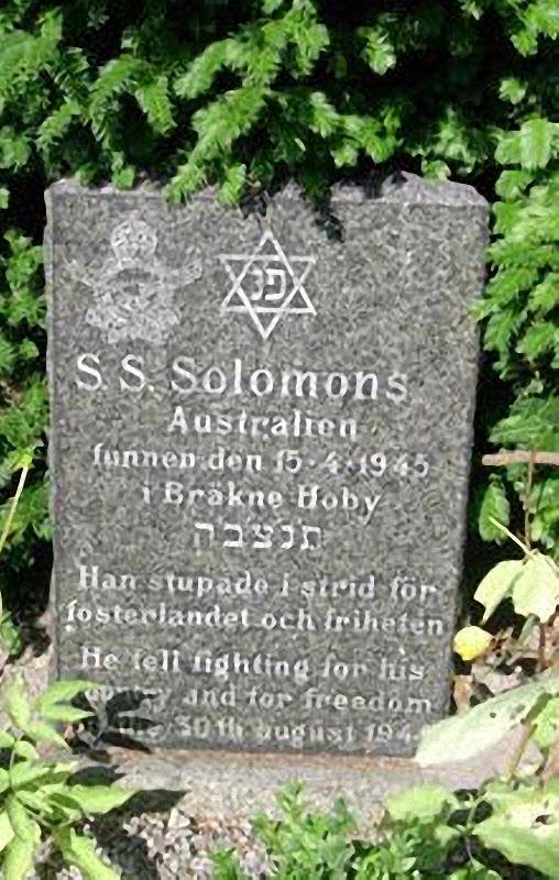F/Sgt Simon Stanley Solomons<br /><br /><br />died on active duty - August 30th, 1944